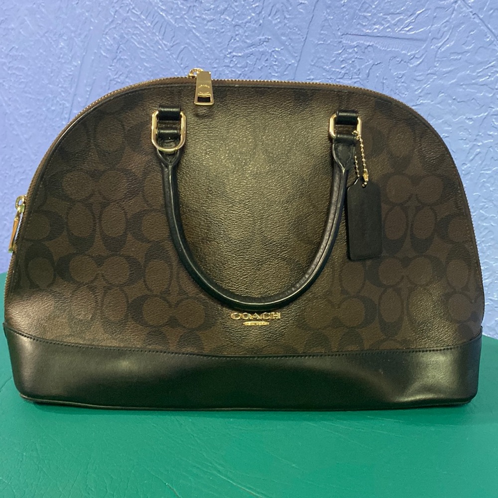 Coach Purse hand bag dark chocolate